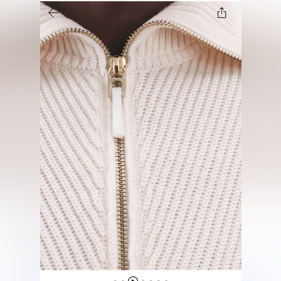 Brand New Gauge81 Zipped Long Sleeve Ribbed Wool Bodysuit - Picture 3 of 7